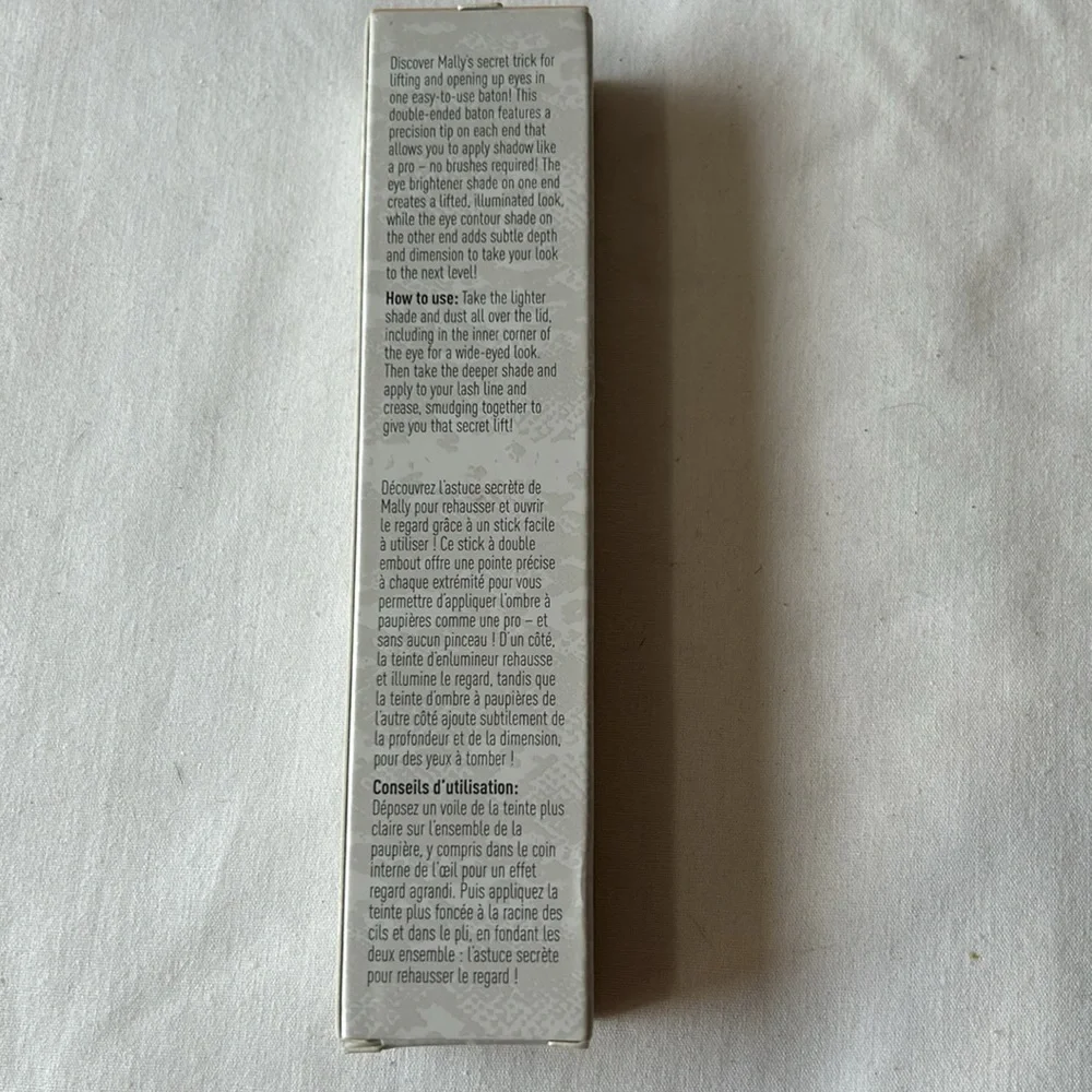 Mally Secret Lift Eyeshadow Baton Duo- Matte Cafe/Princess   NIB
